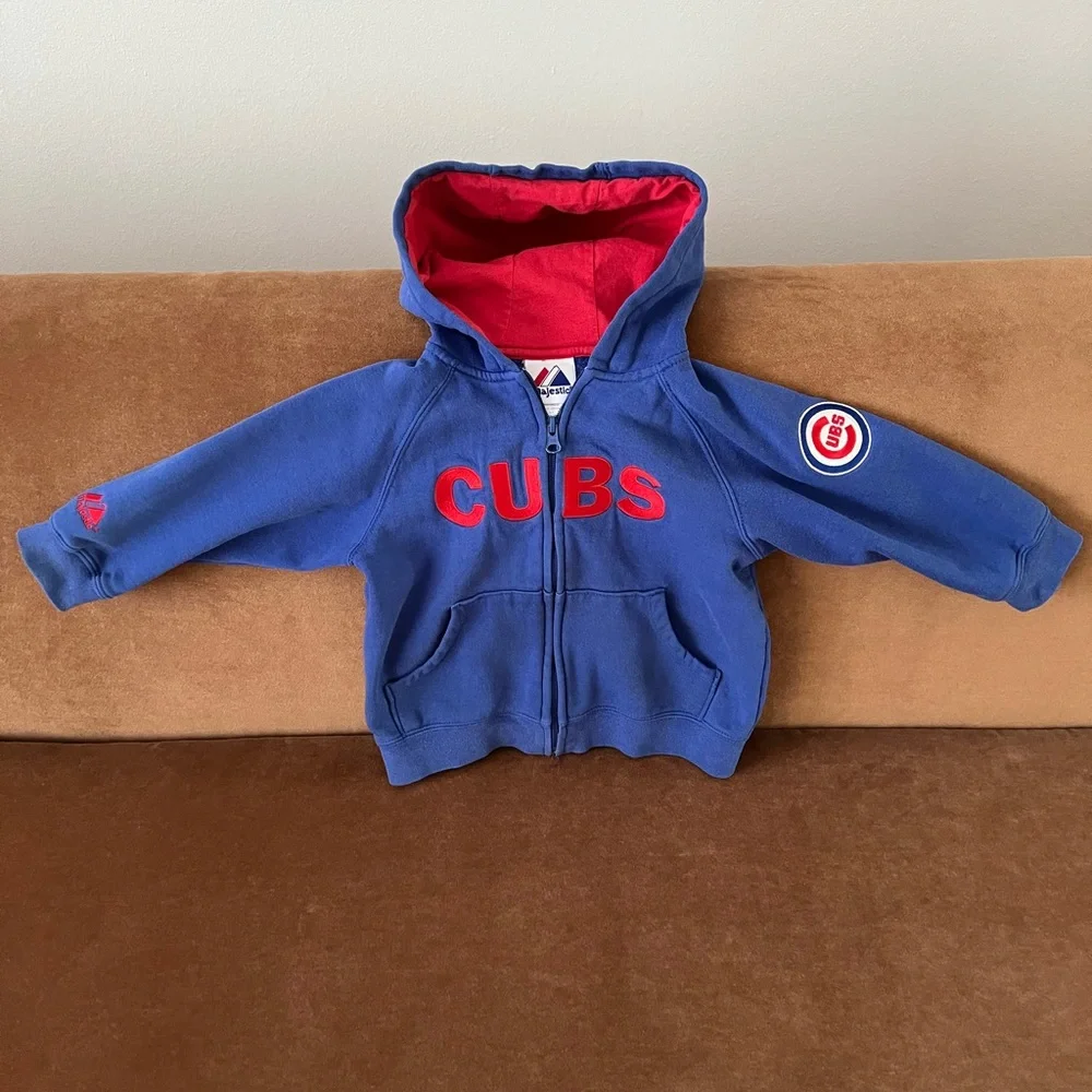 Infant/toddler CUBS zip front jacket. Used Condition. - Picture 1 of 3